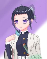 イラスト評価お願いします 鬼滅の刃の胡蝶しのぶさんを描き Yahoo 知恵袋