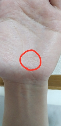 手相について教えて下さい 左手の赤マークのところに一筆書きの星 Yahoo 知恵袋