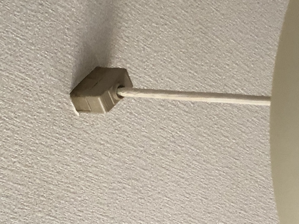 引越し先の照明の根本がこのような形です。別の物に付け替えたいのですが、こちらは取り外すことは可能なのでしょうか？