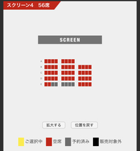 4DXの映画についてです。
席が全部空いているとして、どの席が1番楽しめるでしょうか？ 