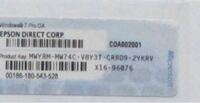 Windows7のシールにプロダクトキーの下にバーコードありま Yahoo 知恵袋