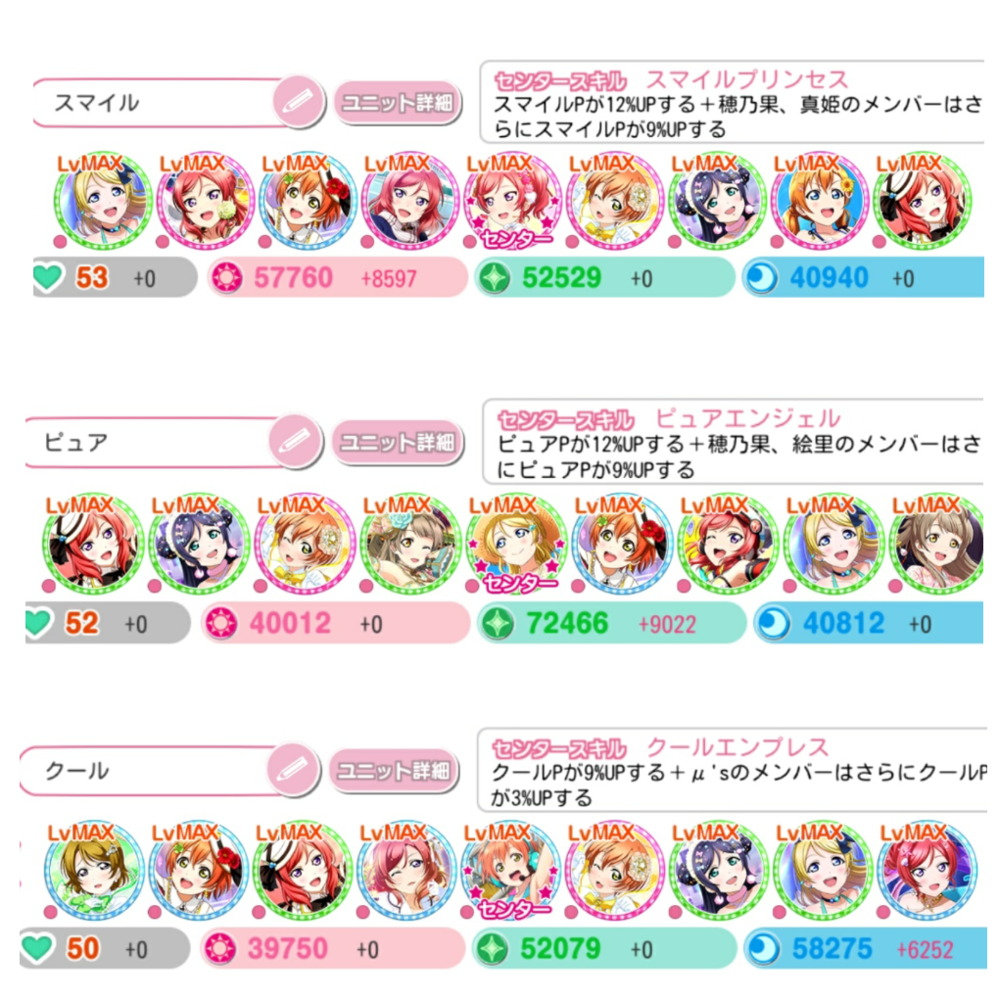 スクフェスについてです 今 編成に困っています 全部のタイプで2万は Yahoo 知恵袋