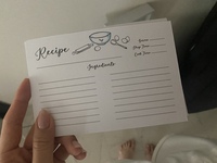 この筆記体読めますか 知人からレシピカードをいただいたのですが 英 Yahoo 知恵袋