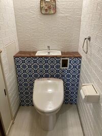 トイレをdiyでリフォームしました モロッコ風インテリアにしたいので Yahoo 知恵袋