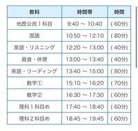 駿台模試について 時間割がこのようになっているのですが 受験し Yahoo 知恵袋