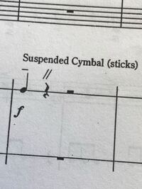 音符の上にある ー と休符の上にある はどのような意味ですか Yahoo 知恵袋