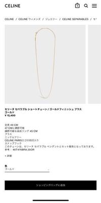 セリーヌのネックレスについての質問です。 - セリーヌセパラブル ...