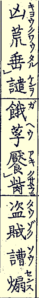 画像の中の 胔 の読み方を教えて頂けますか 凶荒 譴 けん を Yahoo 知恵袋