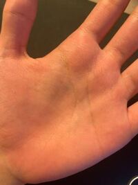 手相についてです これはラッキーm線でしょうか ラッキー Yahoo 知恵袋