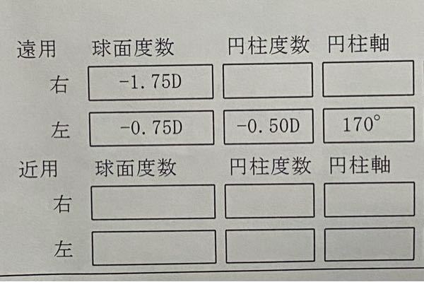 初めて眼科で視力検査したんですけどこれって視力どのくらいってことなんです Yahoo 知恵袋