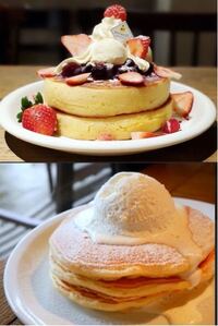 こういうパンケーキはそれぞれどうやって食べたらいいんですか 上のが厚めの Yahoo 知恵袋