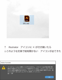 イラストレーターに が付き開かなくなりました 一部なんですけどね誰かわか Yahoo 知恵袋