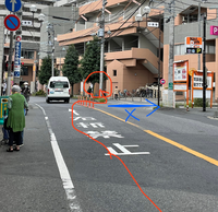 道路について質問です 右折禁止のt地路があって 右前に駐輪場が Yahoo 知恵袋