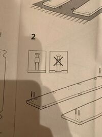 Ikeaの説明書についての質問です どなたかこのイラストの意味がわ Yahoo 知恵袋