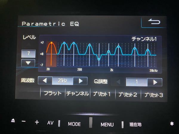 アルパインナビを使用しています イコライザー設定がどうもう Yahoo 知恵袋
