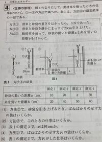 中3理科の仕事とエネルギーについての問題なのですが 3 実験1 Yahoo 知恵袋