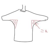 こういうシルエットの服ってなんて言うんですか 写真の赤色の部分に余 Yahoo 知恵袋