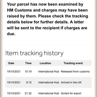 Parcelforceの追跡画面です どういう状況か分かりますか 海外通 Yahoo 知恵袋