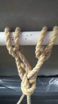 ロープワーク何すけど この写真の結び方 分かる人いませんか バーの Yahoo 知恵袋