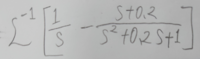 この逆ラプラス変換の式がわからないので、教えて下さいm(_ _)m 