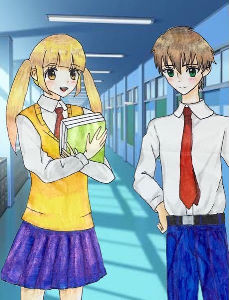 絵を描きました。作品名を考えて頂きたいです。 作品名はまだ付いていません。 そこで❣️皆さんに考えて頂きたいです。 ベストアンサーに選ばれた人は作品名を付けてイラスト投稿サイトに公開しようと思っています。