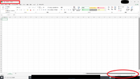 Excelを開いたら、上にあるはずの緑のバーや下にあるはずのフッター（表示切替）が出なくなりました。これはどうしたらいいのでしょうか。 
