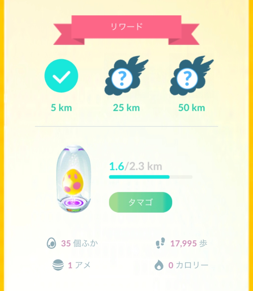 ポケモンgoの自分のところにいって タマゴの欄の1アメというのはどういう Yahoo 知恵袋