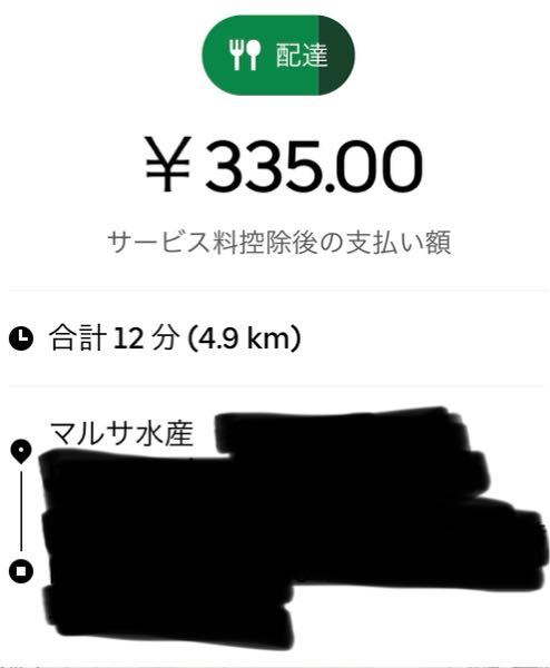 UberEATS配達について質問です。 - 自転車配達です。この距離てこ 