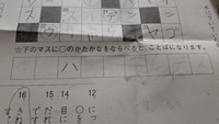 2年生の宿題の クロスワードの答えがわかりません 並び替えして Yahoo 知恵袋
