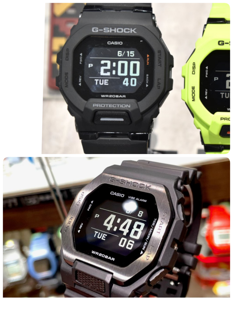 どちらのG-SHOCKがよいでしょうか？GBD200シリーズ(上)とGB... - Yahoo!知恵袋