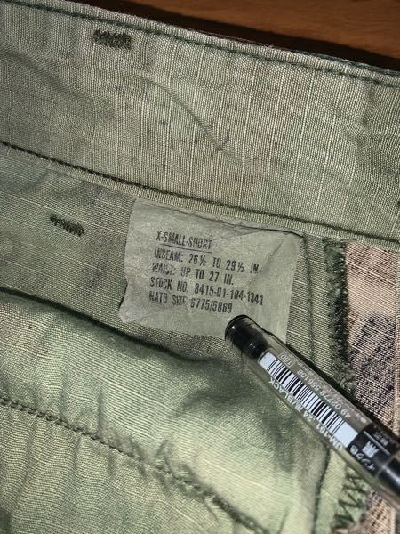 このタグはどこかの軍のものでしょうか？ ちなみに迷彩パンツです。