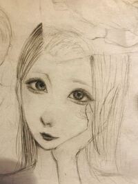 こういう絵柄だと、鼻ってどう描けば良いと思いますか?とりあえず鼻は描いてありますが、なんかブサイクなので。また、手も下手なので、鼻と手、良ければ添削お願いします。 