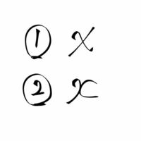 数学のxの書き方について の方がかっこいい気がするの Yahoo 知恵袋