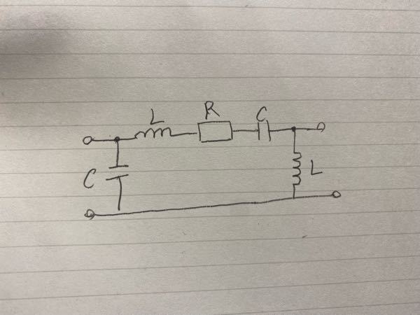 次の回路のYパラメータを求める問題なのですが、ご教授いただけないでしょうか。 抵抗R=30[Ω]、インダクタンスL=100mH、キャパシタンスC=200[μF]、角周波数ω=500[rad/s] 電気回路 2端子対回路 過渡応答