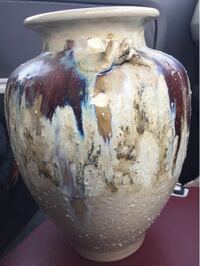 この花瓶ツボ壺陶器花器 - 銘など裏にも何もありません。何焼きとか何
