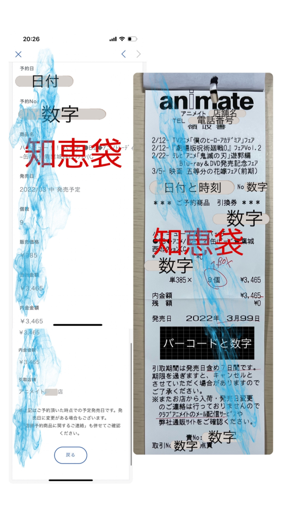 アニメイトブックフェア　2022  50P のレシートです Amazon.co.jp: アニメイトブックフェア2023 レシート 1P : おもちゃ