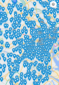 googleマップがこのようになってしまうのですが、この青い印を消す方法を教えてください。 