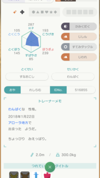 改造判定お願いします ポケモンの情報が分かりません上の写 Yahoo 知恵袋