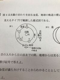 中学理科天体金星 問題金星が図1のイの位置にあるとき金星が南中するの Yahoo 知恵袋