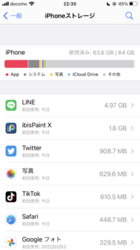 Iphoneストレージのその他の部分が圧迫して重すぎてline Yahoo 知恵袋