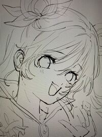 イラストを描きました まだ下書きなのですが 顔のバランス等おかしいところ Yahoo 知恵袋