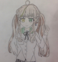 小6です 友達に 描いて と頼まれた アナログのオリジナルイラストです Yahoo 知恵袋