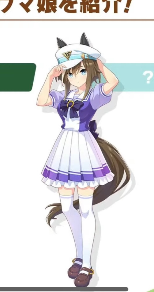新ウマ娘の帽子被ってた娘はクロフネですかね 流星あるから違いま Yahoo 知恵袋