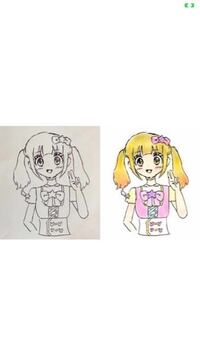 塗りマスという塗り絵コンテストついて質問です 線画の上から Yahoo 知恵袋