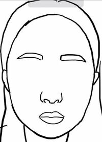 この顔の形は 丸顔 卵型 面長のどれですか また前髪あり Yahoo 知恵袋