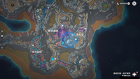 原神
層岩巨淵のマップの青い円は，何の印ですか？ 