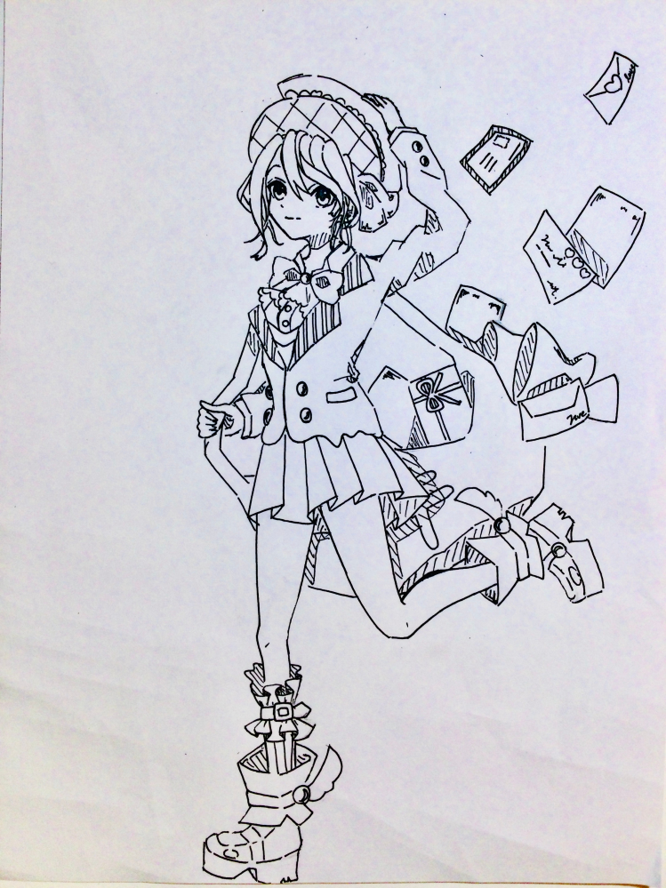 この絵は上手いですか？描いていると友達はいつも上手いよ！と言って
