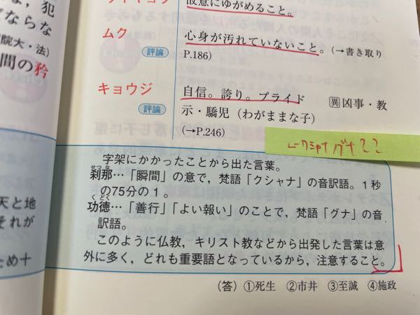 このクシャナの音訳語とグナの音訳語という説明の意味がわかりませ Yahoo 知恵袋