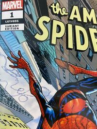 【アメコミリーフ】アメージングスパイダーマン #24 レア表紙 アメコミ初心者です。 - このアメージングスパイダーマンのリー