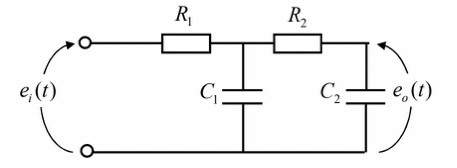 この電気回路の微分方程式を求めてください。ただしeoは出力信号、eiは入力信号です。